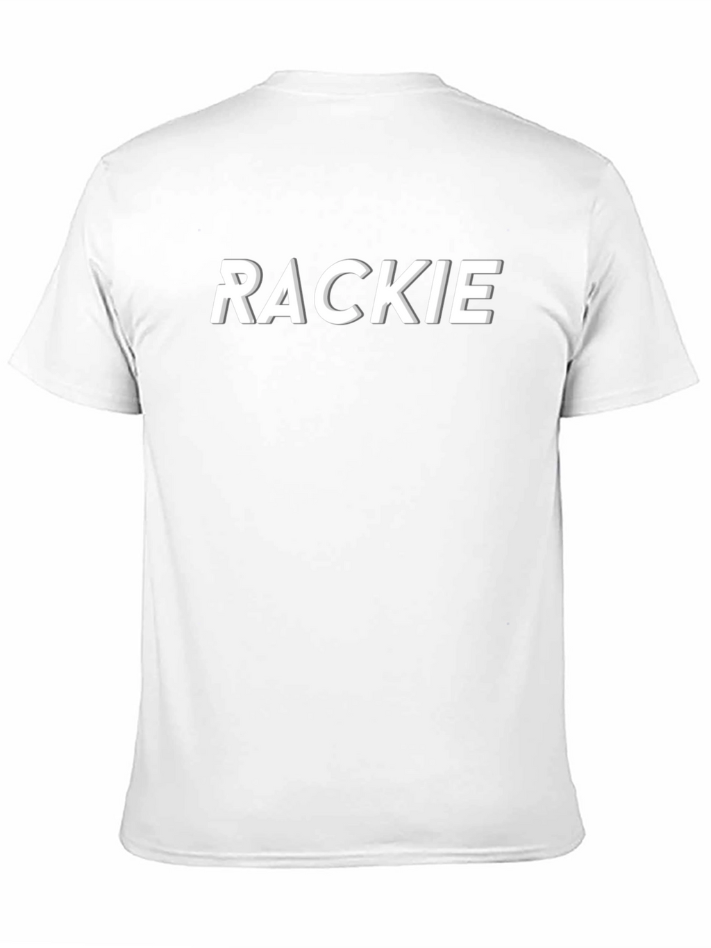 RACKIE Graphic Tee - Stylish Black T-Shirt