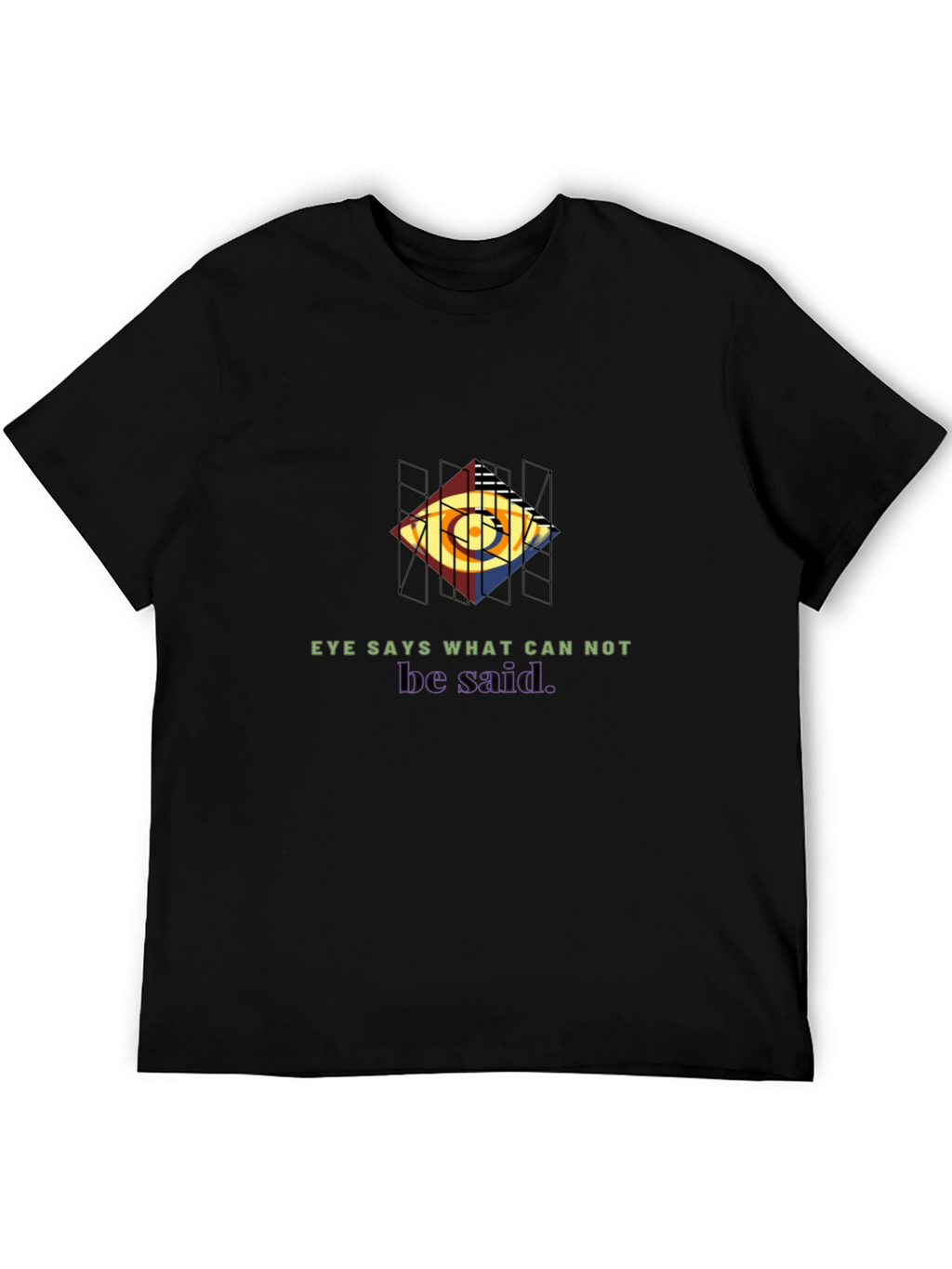 Eye Says Graphic Black Tee