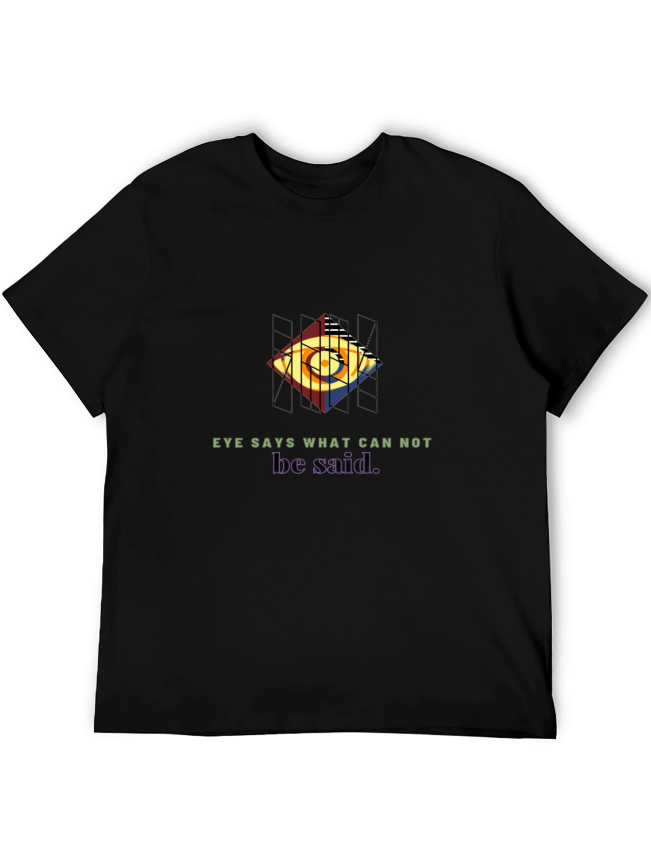 Eye Says Graphic Black Tee