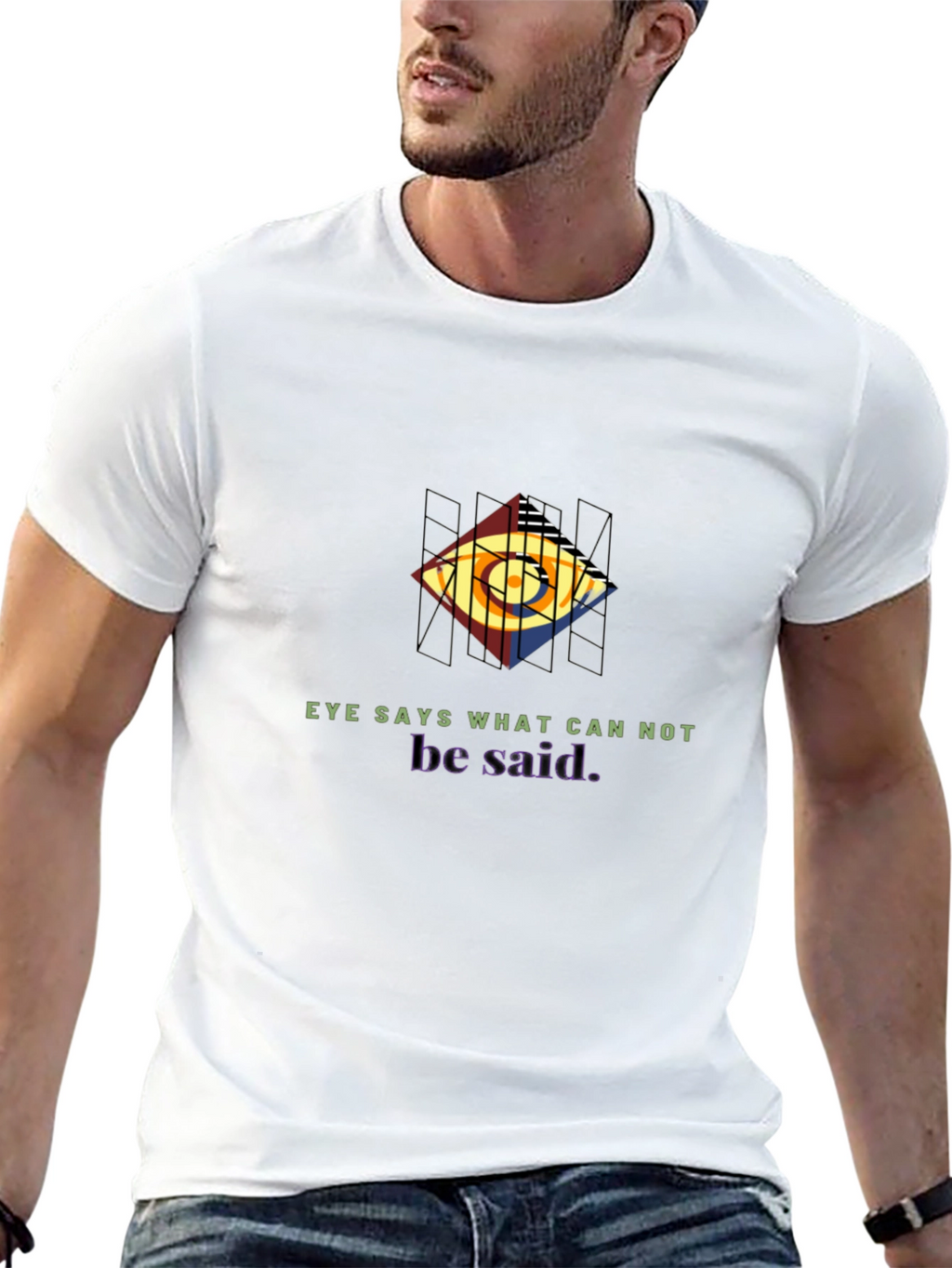 Eye Says Graphic Black Tee