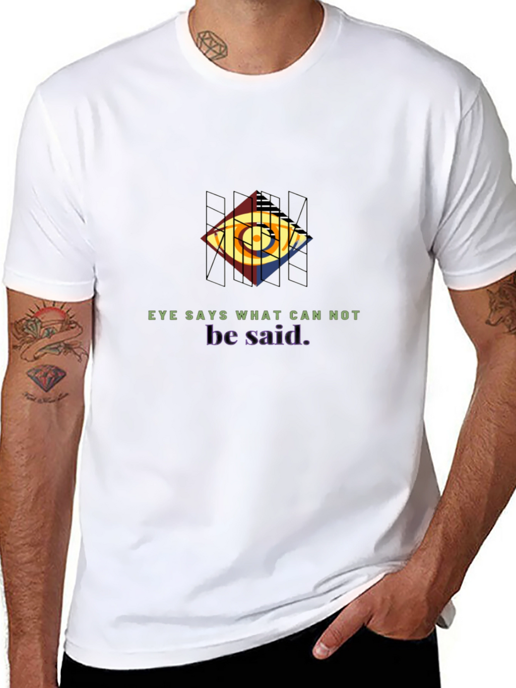 Eye Says Graphic Black Tee