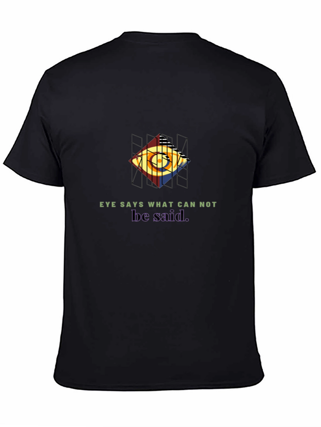 Eye Says Graphic Black Tee