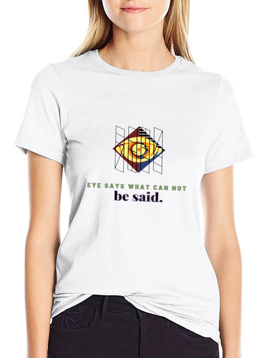 Eye Says Graphic Black Tee
