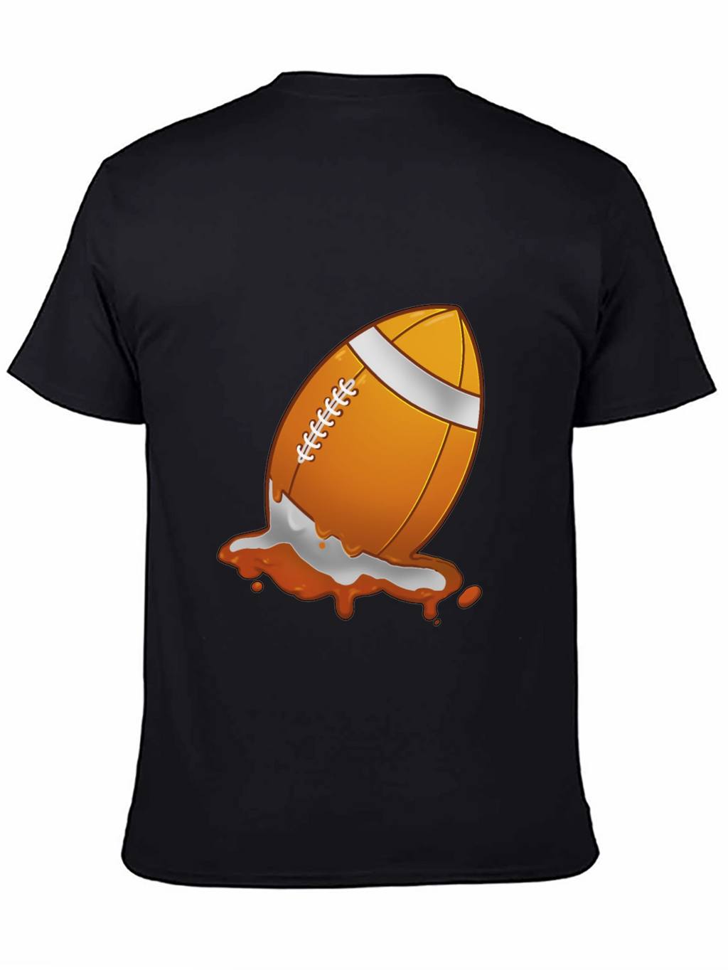 Football Splash Graphic T-Shirt - Black