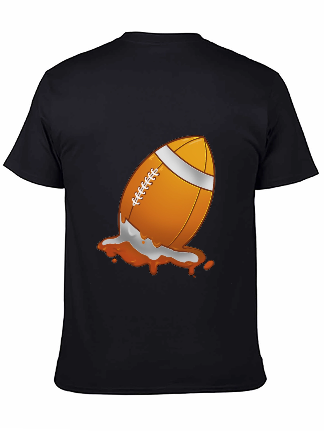 Football Splash Graphic T-Shirt - Black