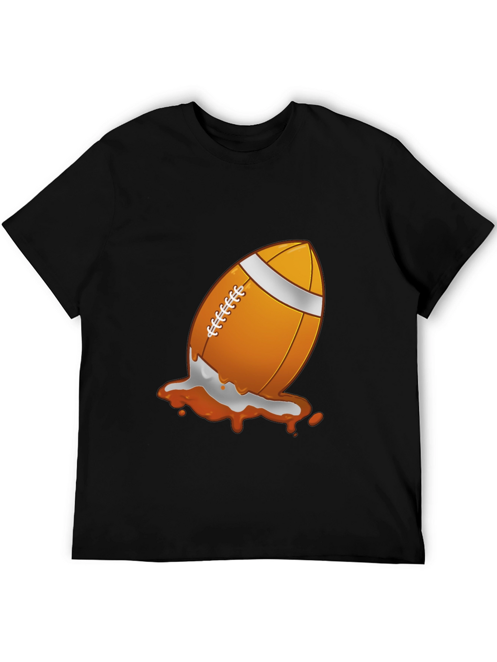 Football Splash Graphic T-Shirt - Black