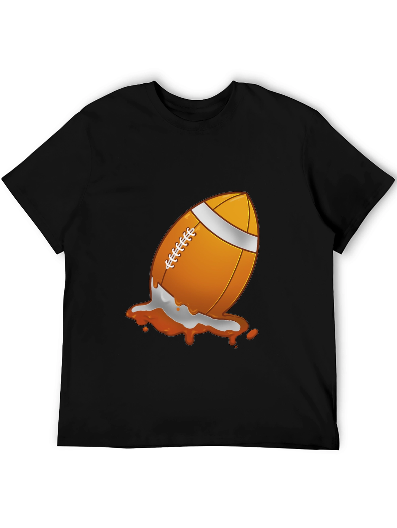 Football Splash Graphic T-Shirt - Black