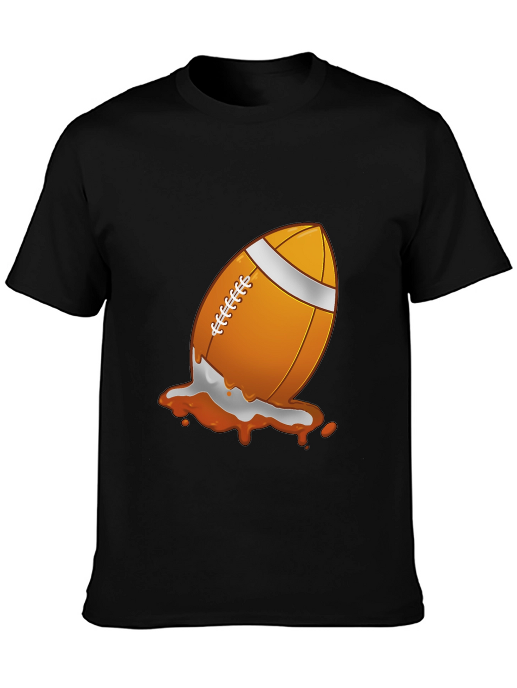 Football Splash Graphic T-Shirt - Black