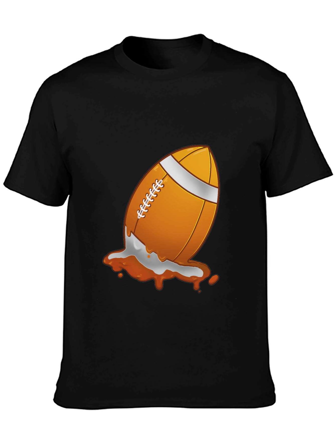 Football Splash Graphic T-Shirt - Black