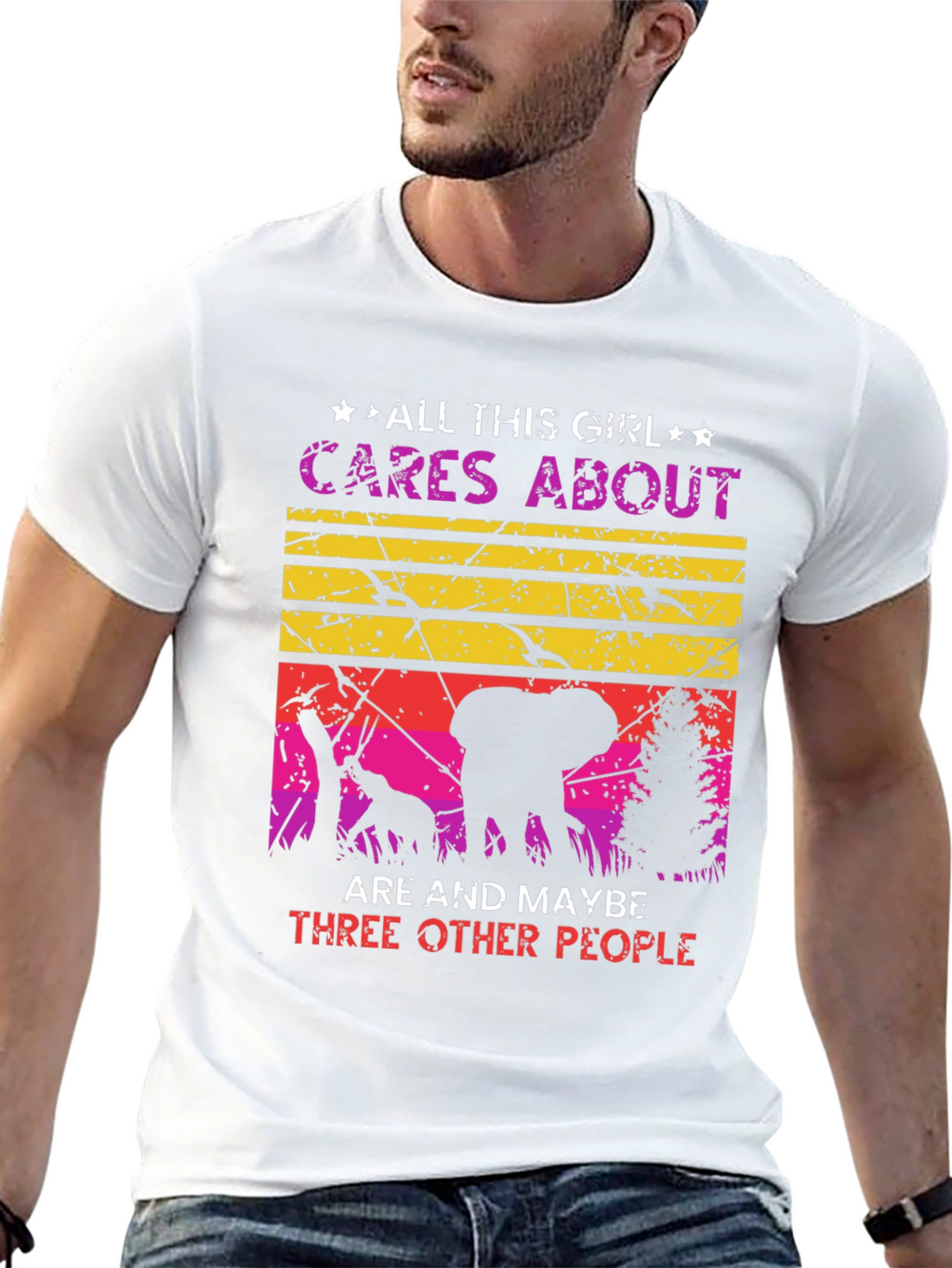 All This Girl Cares About Elephants T-Shirt