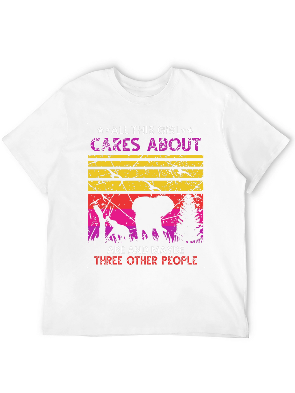 All This Girl Cares About Elephants T-Shirt