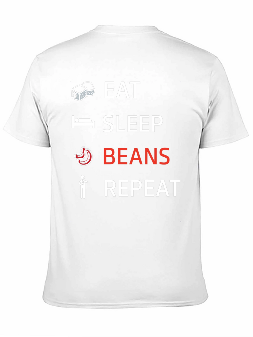 Eat Sleep Beans Repeat Graphic Tee
