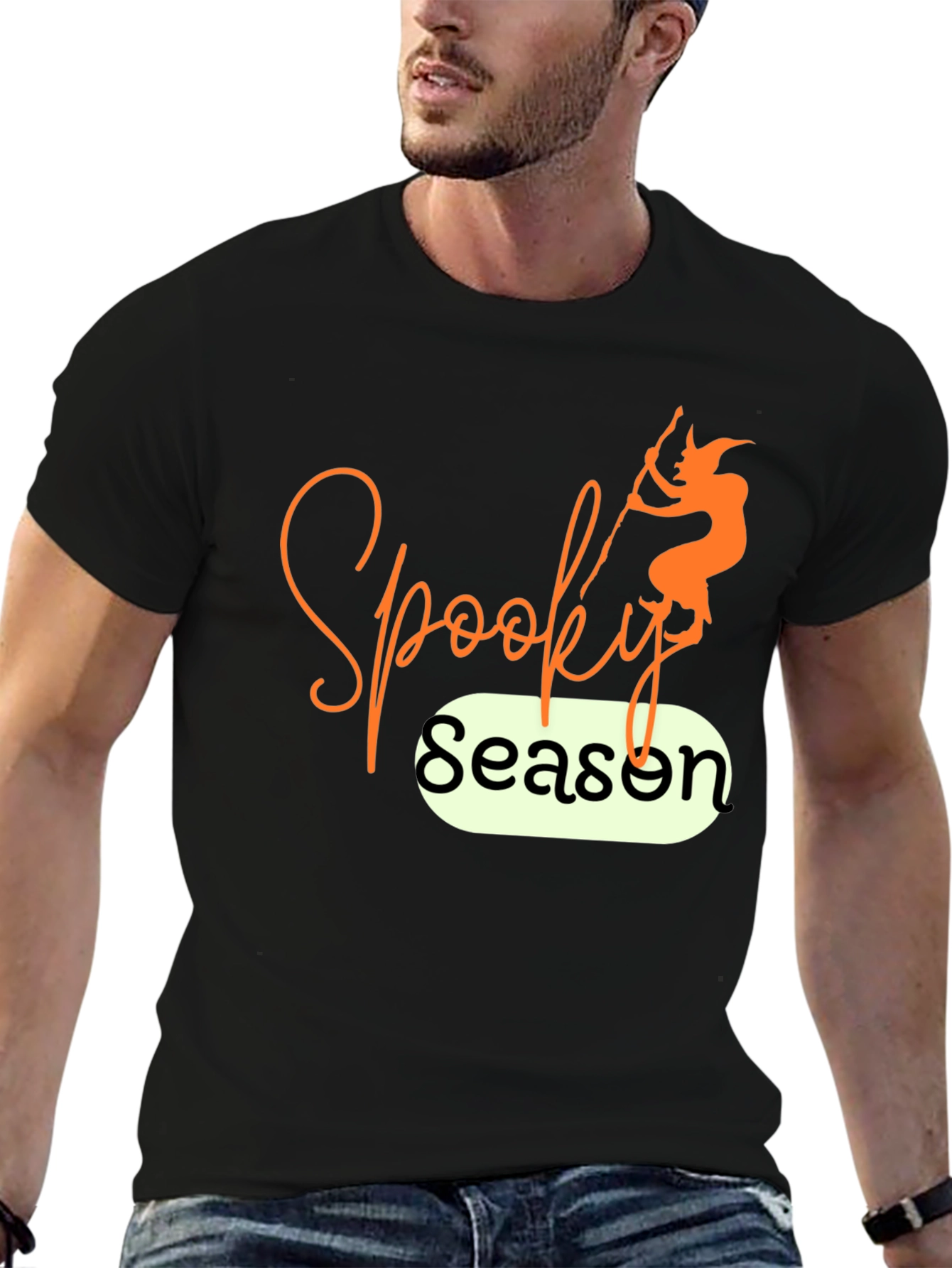 Spooky Season T-Shirt - Halloween Witch Design