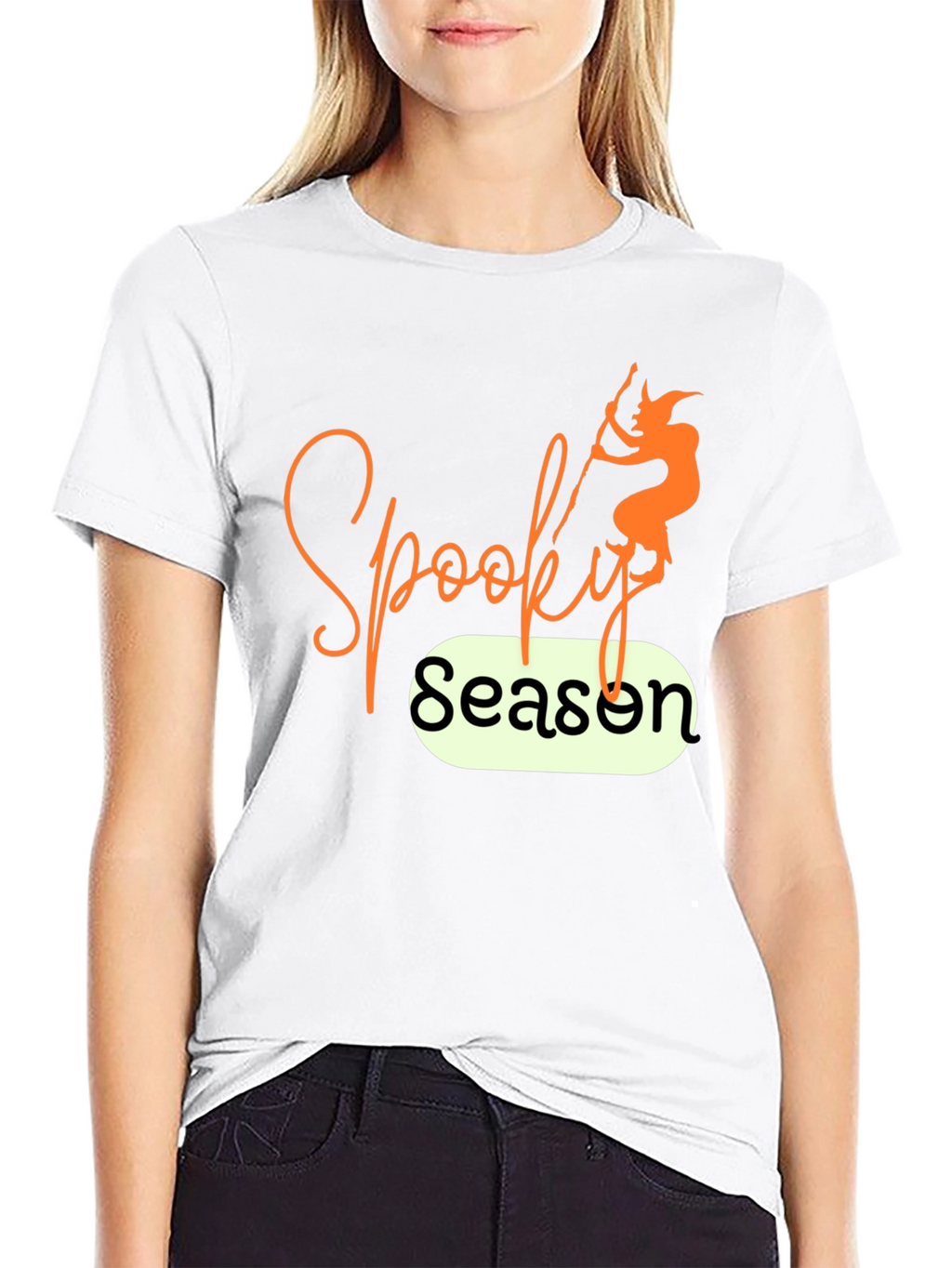 Spooky Season T-Shirt - Halloween Witch Design