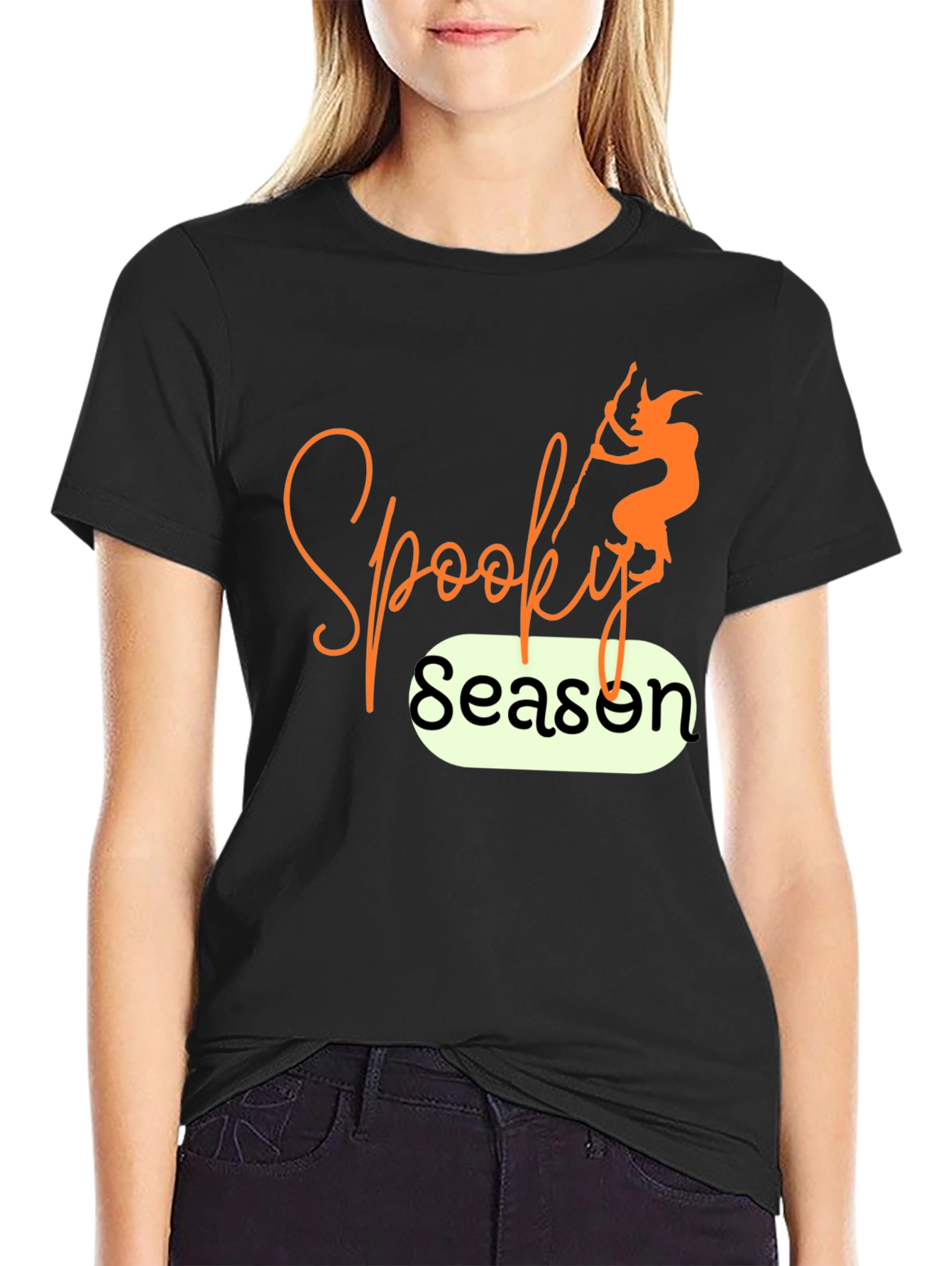 Spooky Season T-Shirt - Halloween Witch Design