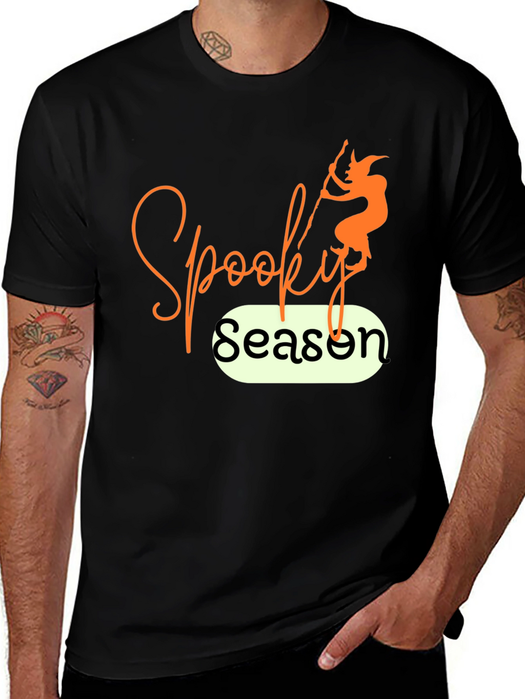 Spooky Season T-Shirt - Halloween Witch Design