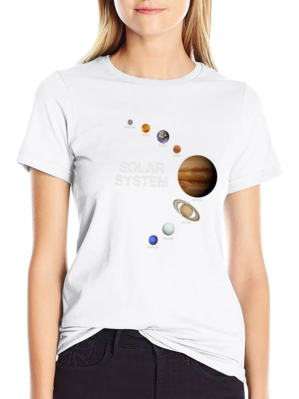 Solar System Planets Graphic T-Shirt - Outer Space Tee