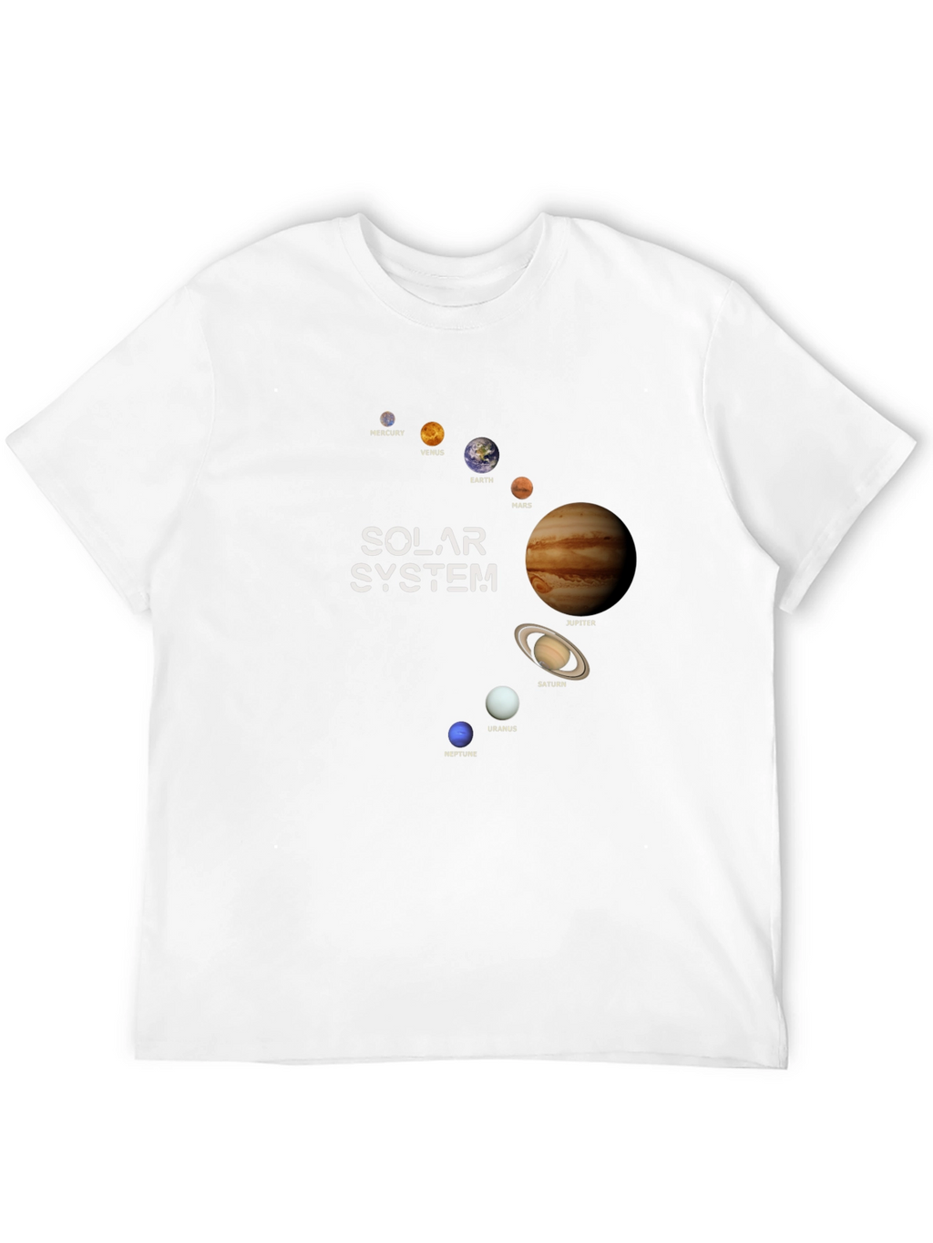 Solar System Planets Graphic T-Shirt - Outer Space Tee