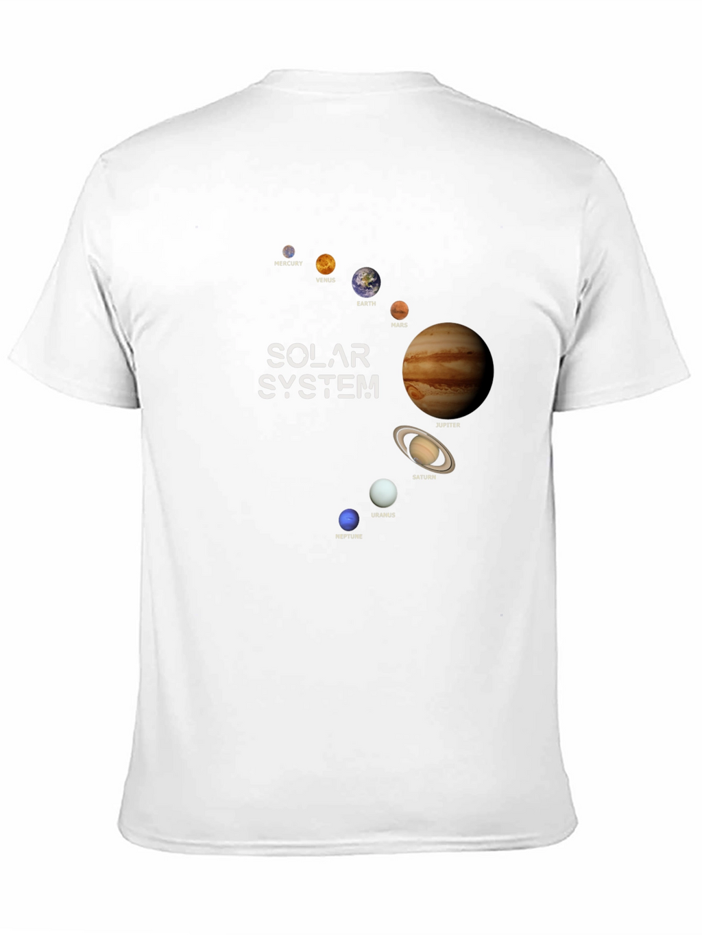 Solar System Planets Graphic T-Shirt - Outer Space Tee