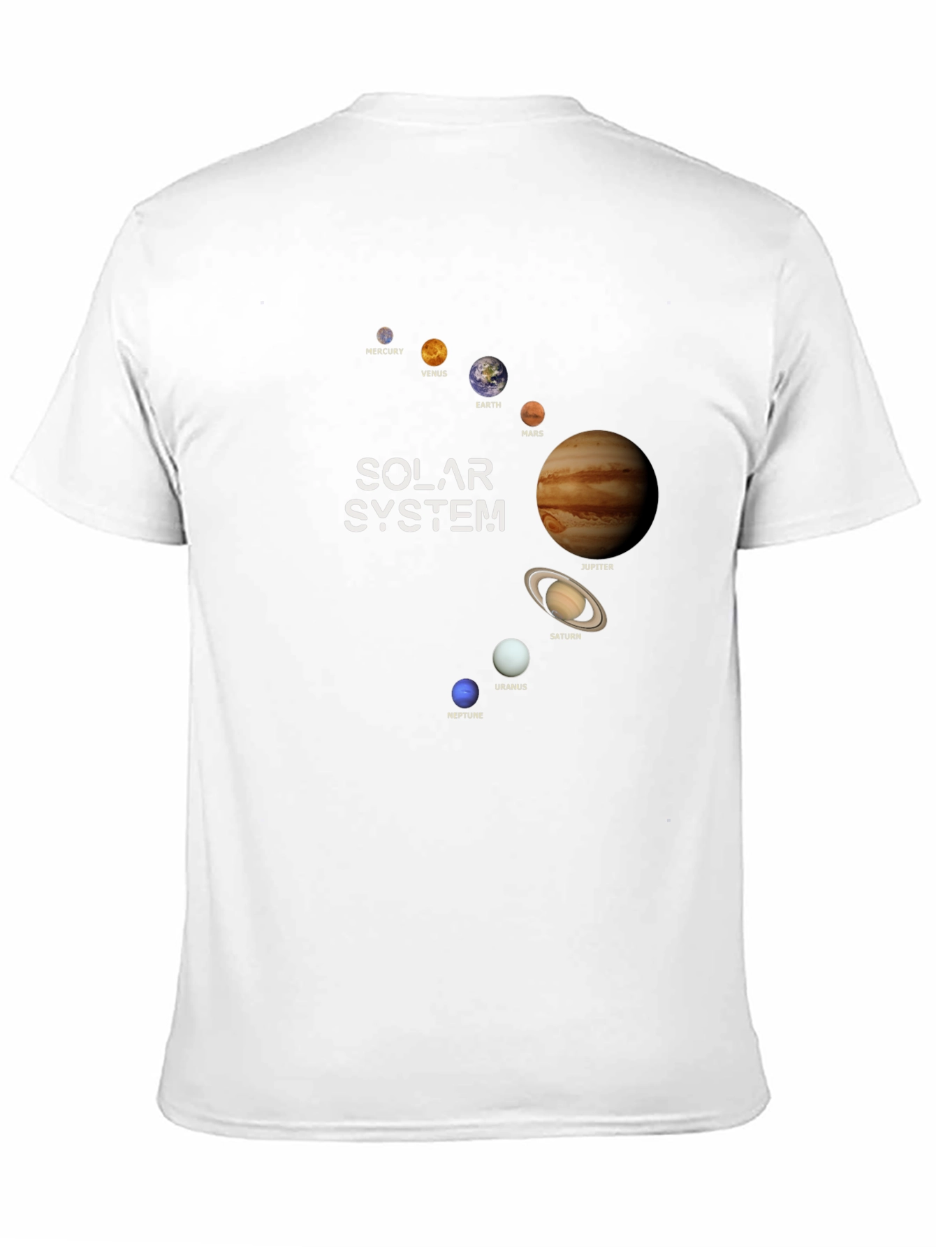 Solar System Planets Graphic T-Shirt - Outer Space Tee