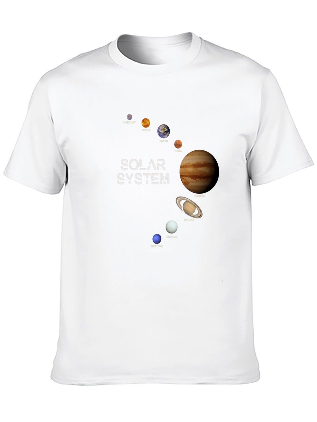 Solar System Planets Graphic T-Shirt - Outer Space Tee