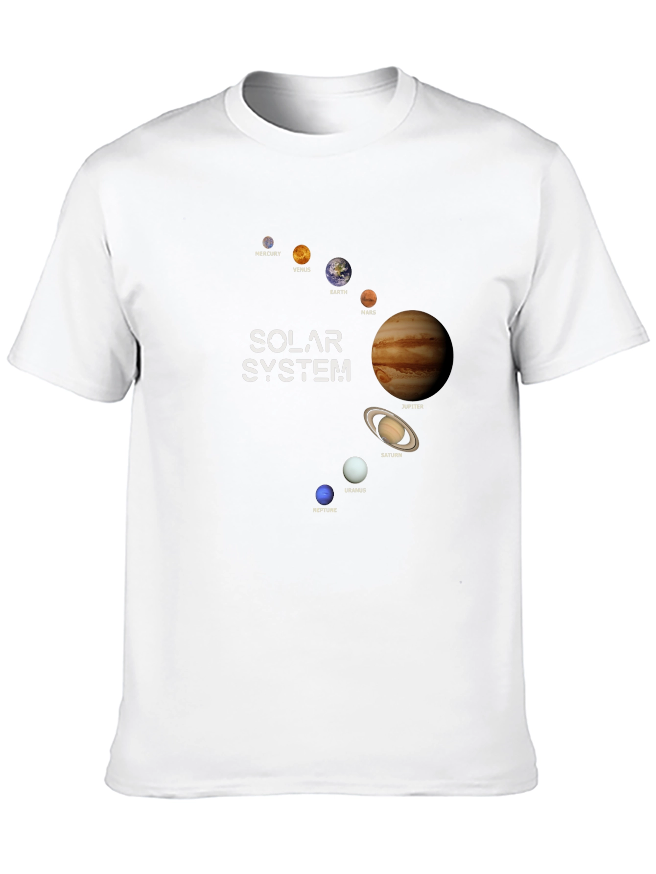 Solar System Planets Graphic T-Shirt - Outer Space Tee