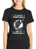 Fishing Trouts T-Shirt Black