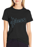 Success Graphic Print Black Cotton Tee