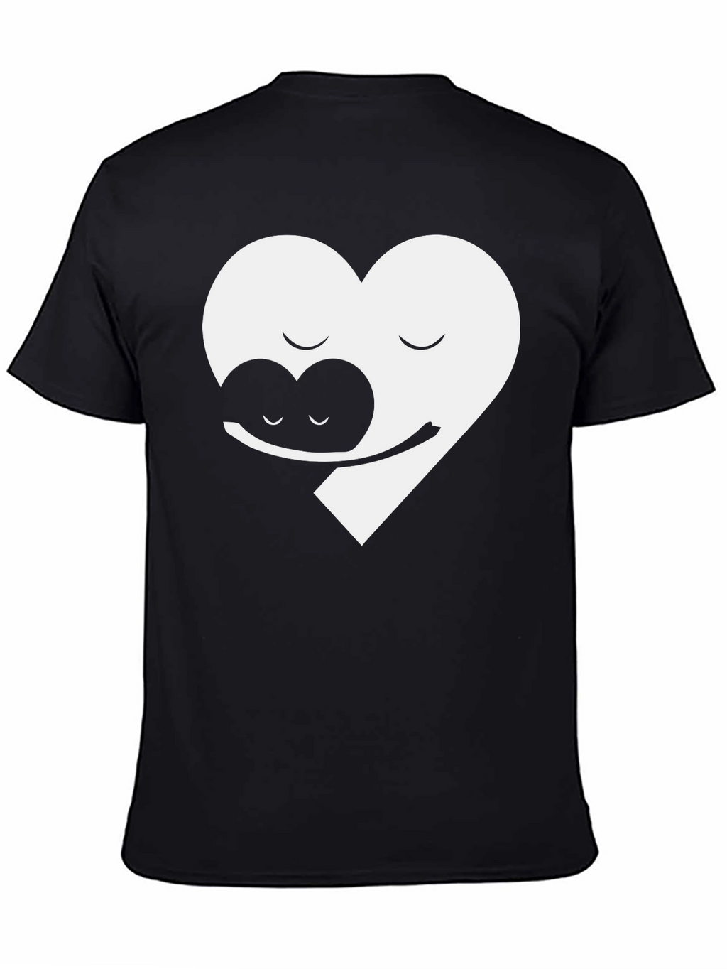 Yin Yang Heart Hug Graphic Tee