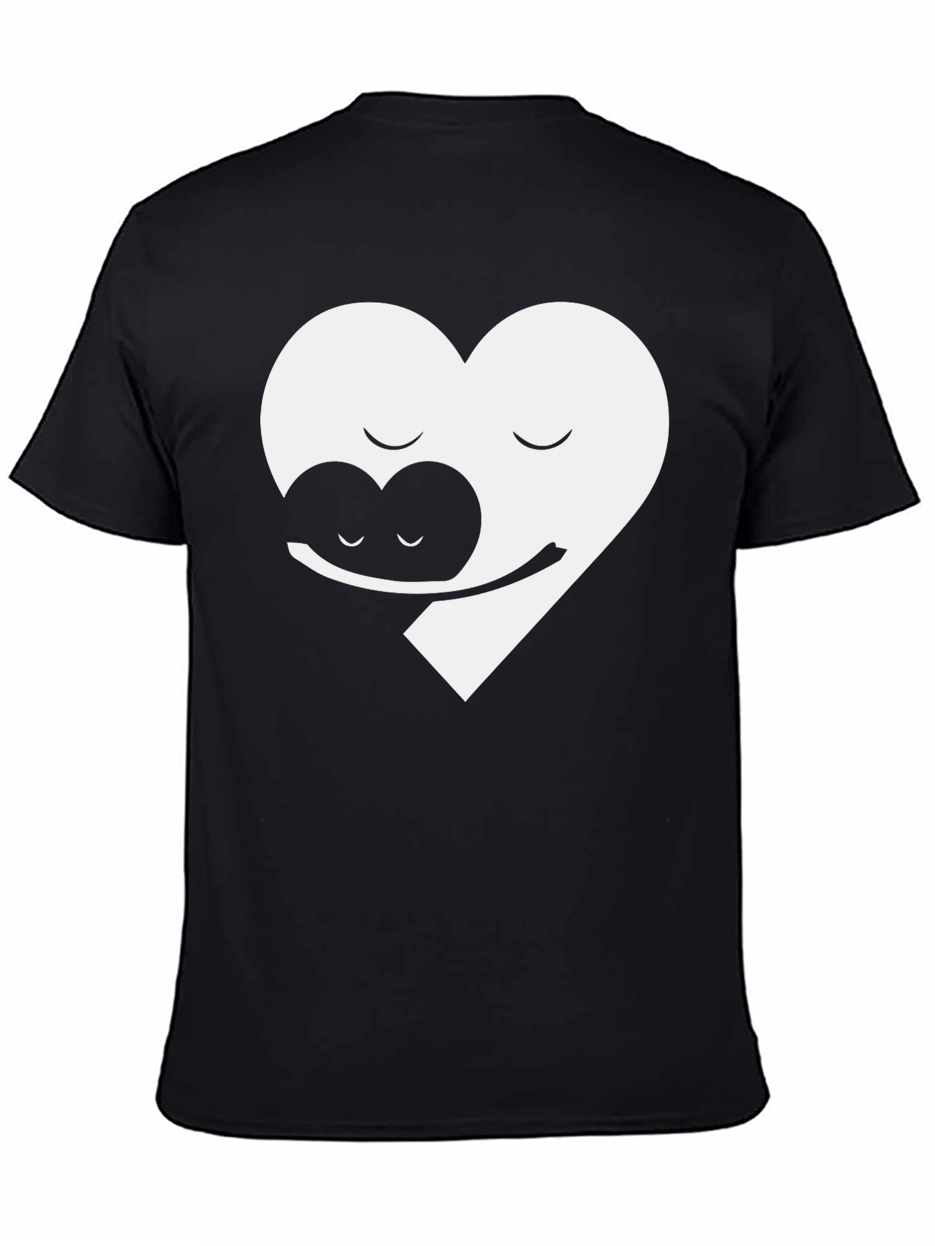 Yin Yang Heart Hug Graphic Tee