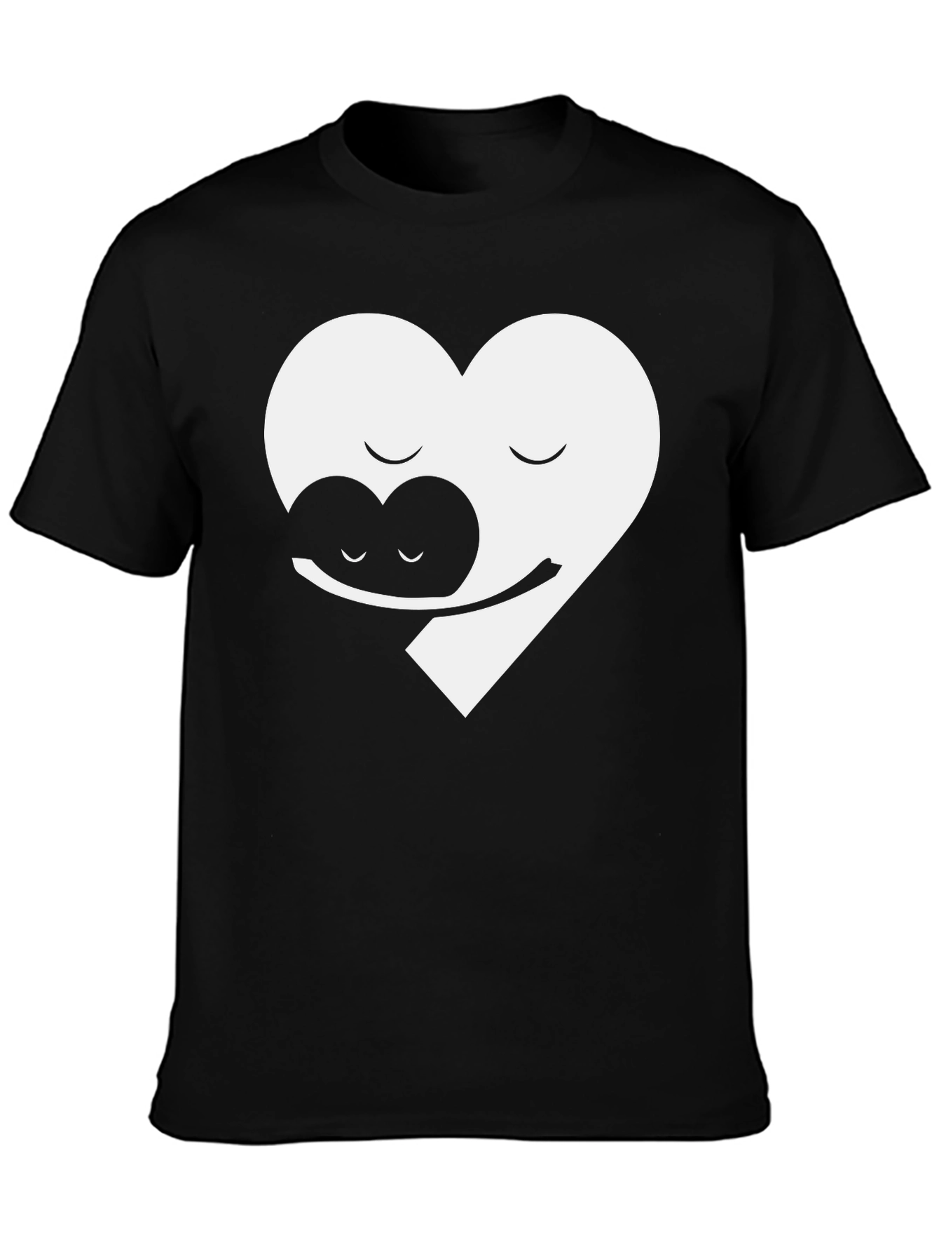 Yin Yang Heart Hug Graphic Tee