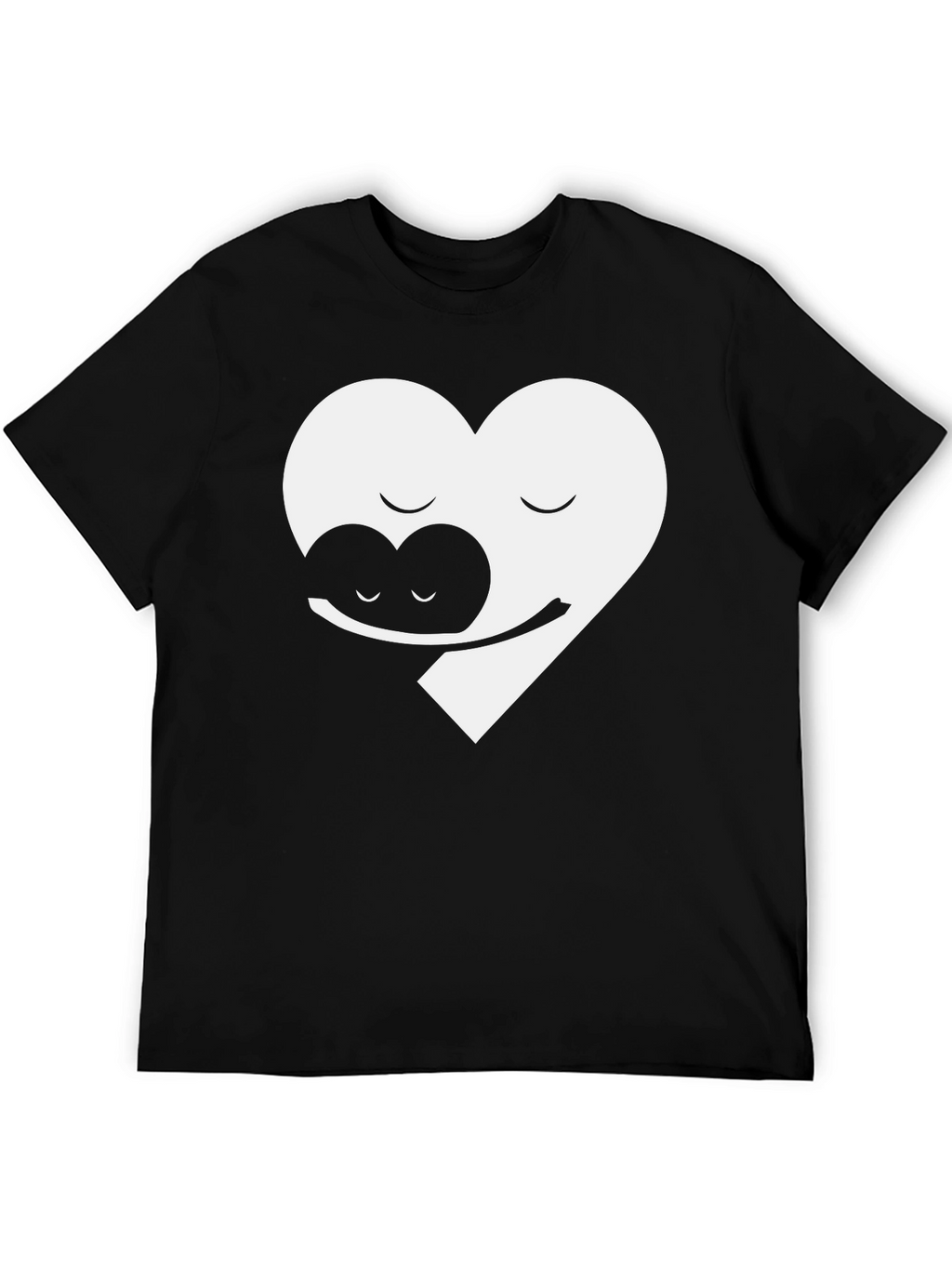 Yin Yang Heart Hug Graphic Tee