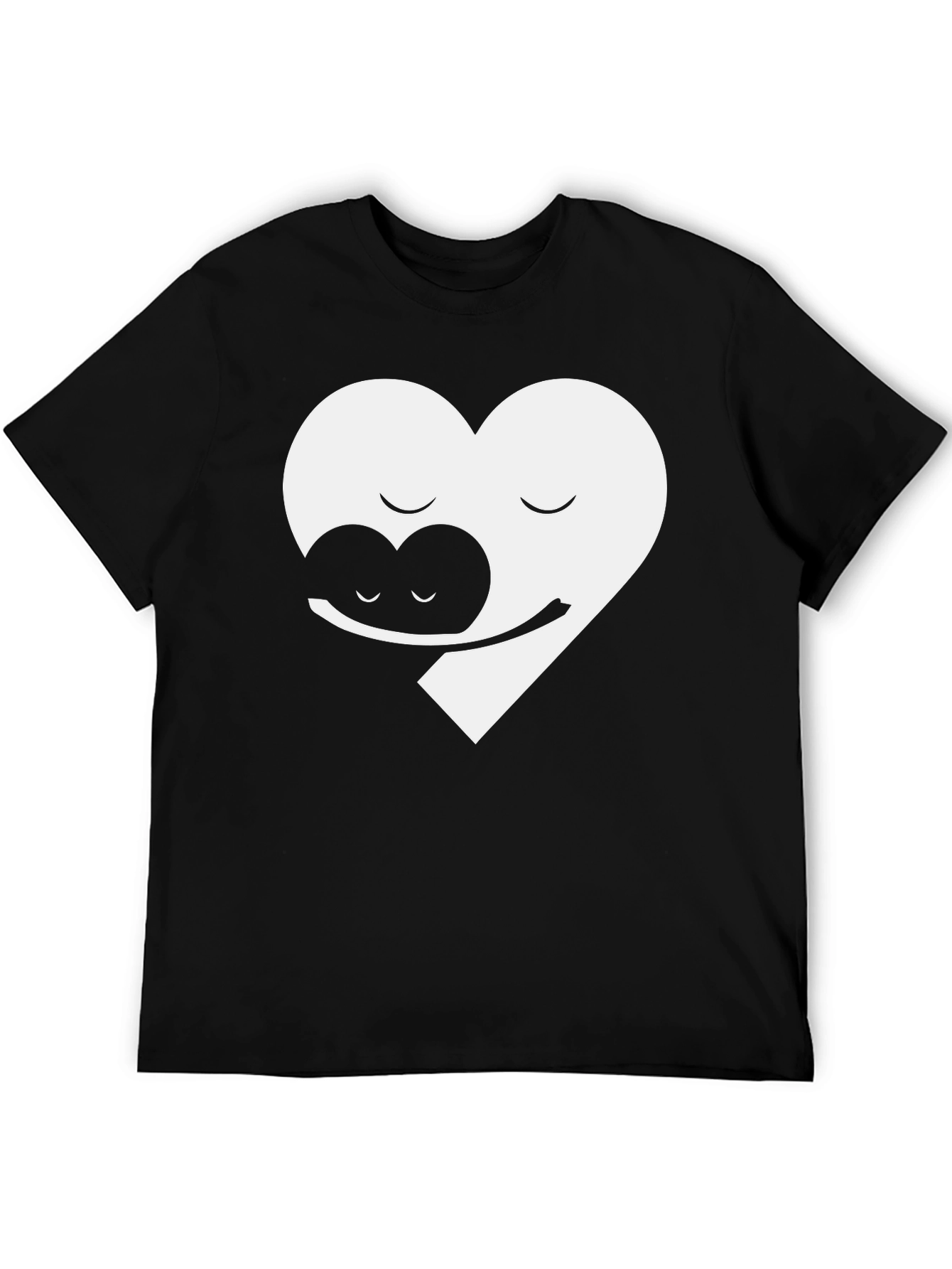 Yin Yang Heart Hug Graphic Tee