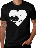 Yin Yang Heart Hug Graphic Tee