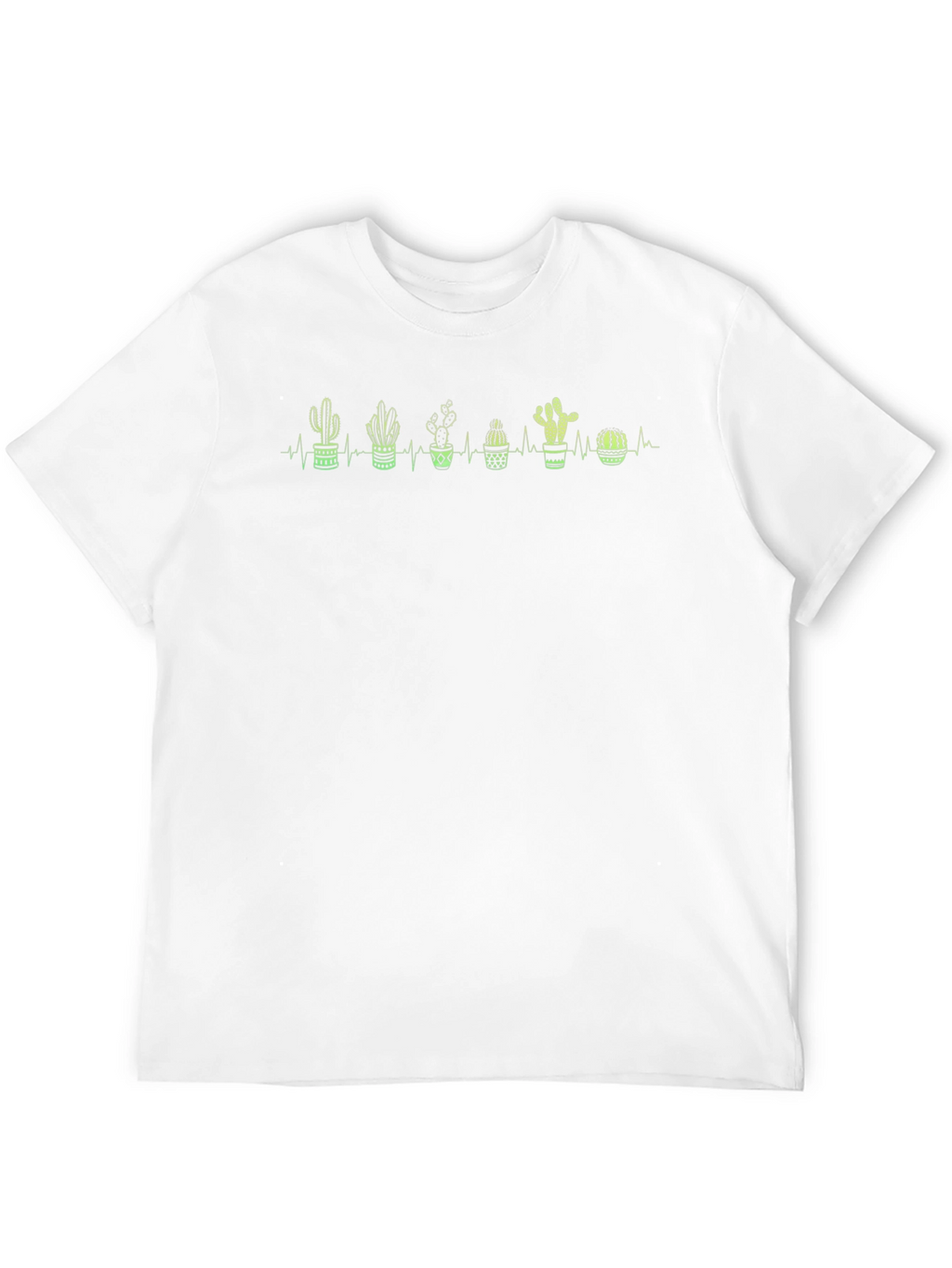 Cactus Heartbeat Graphic Tee - Black