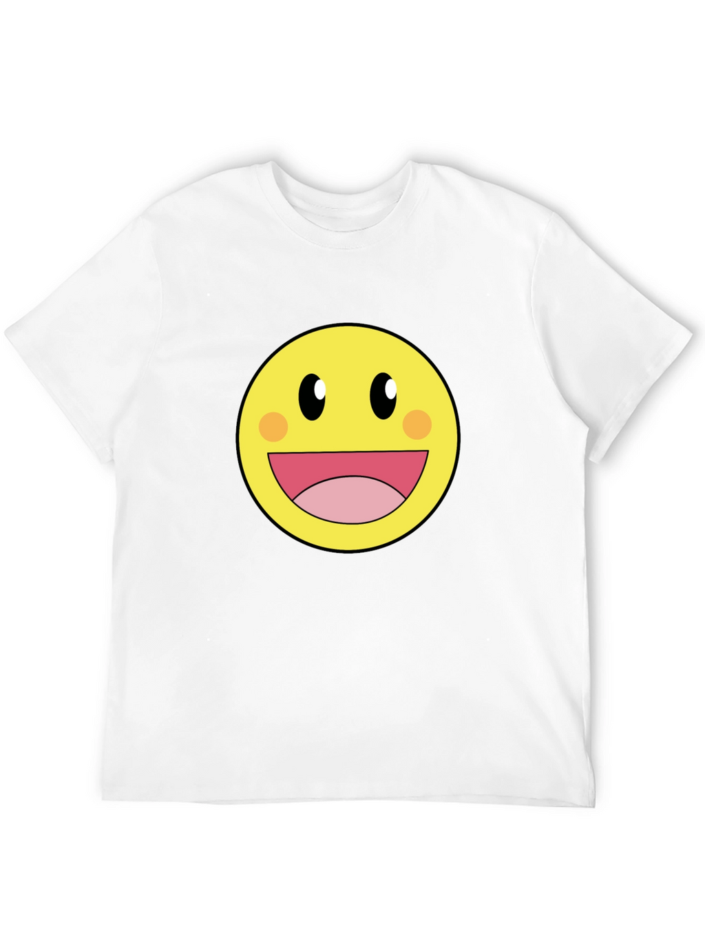 Smiley Face Graphic Tee - Happy Yellow Shirt