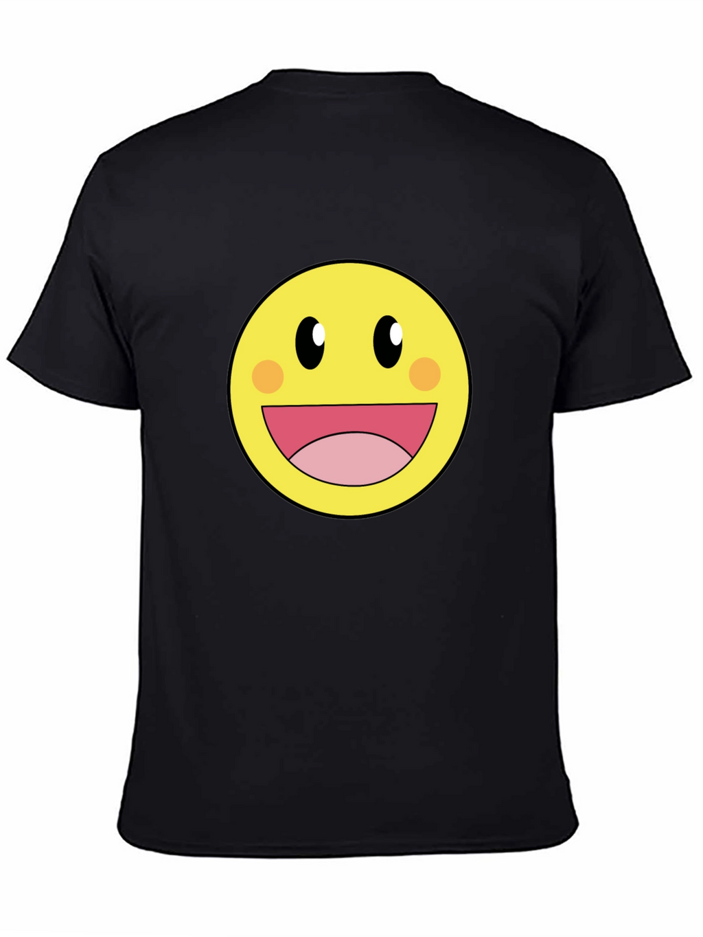 Smiley Face Graphic Tee - Happy Yellow Shirt