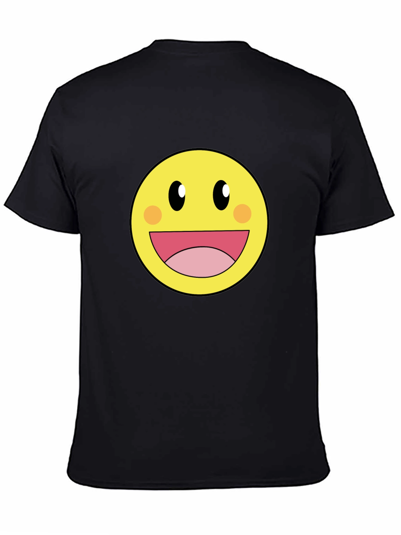 Smiley Face Graphic Tee - Happy Yellow Shirt