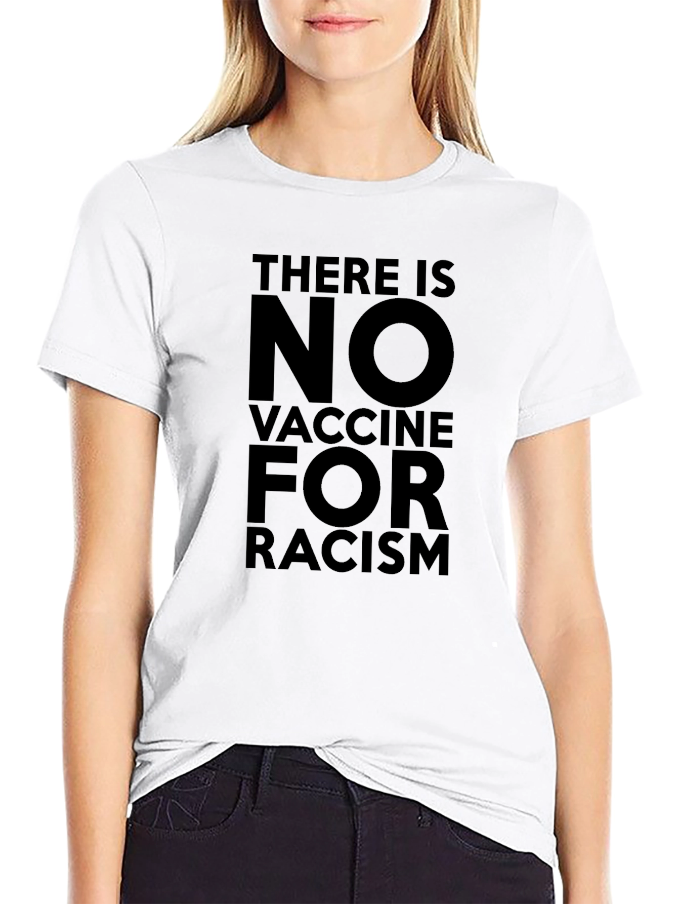 No Vaccine for Racism Graphic Tee