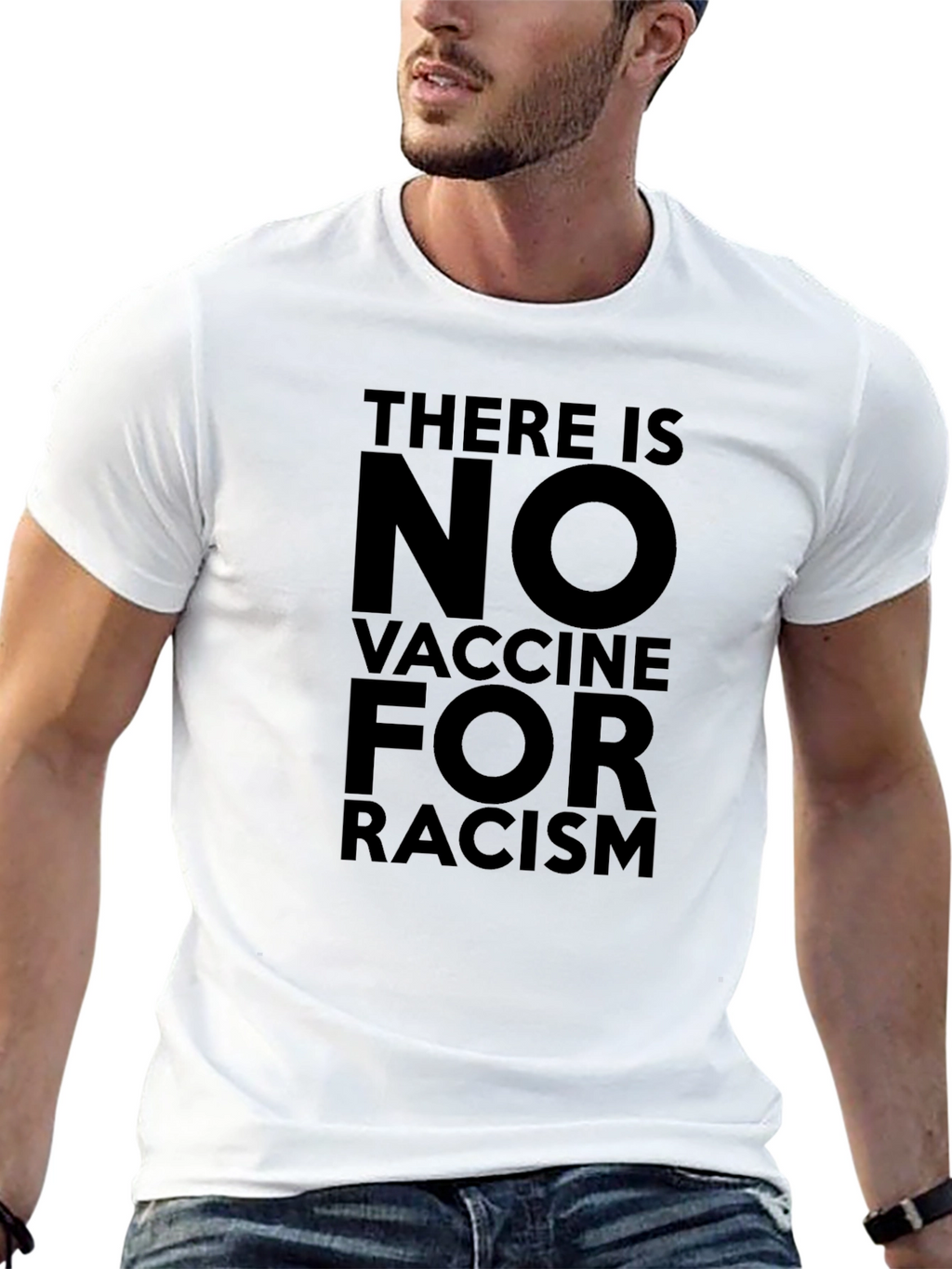 No Vaccine for Racism Graphic Tee