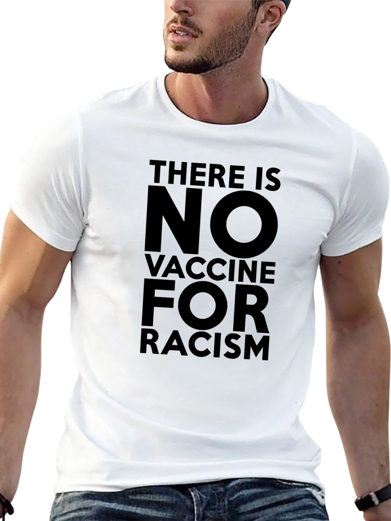 No Vaccine for Racism Graphic Tee