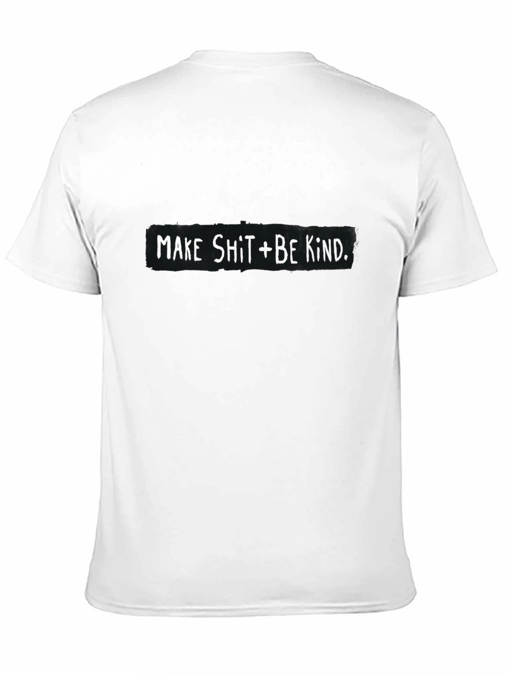 Black T-Shirt with Distressed Graphic