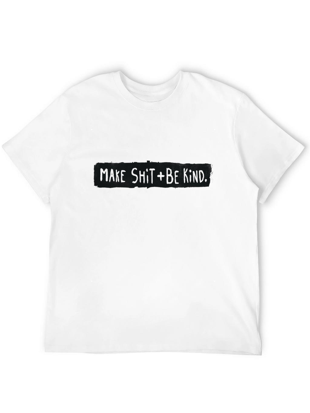 Black T-Shirt with Distressed Graphic