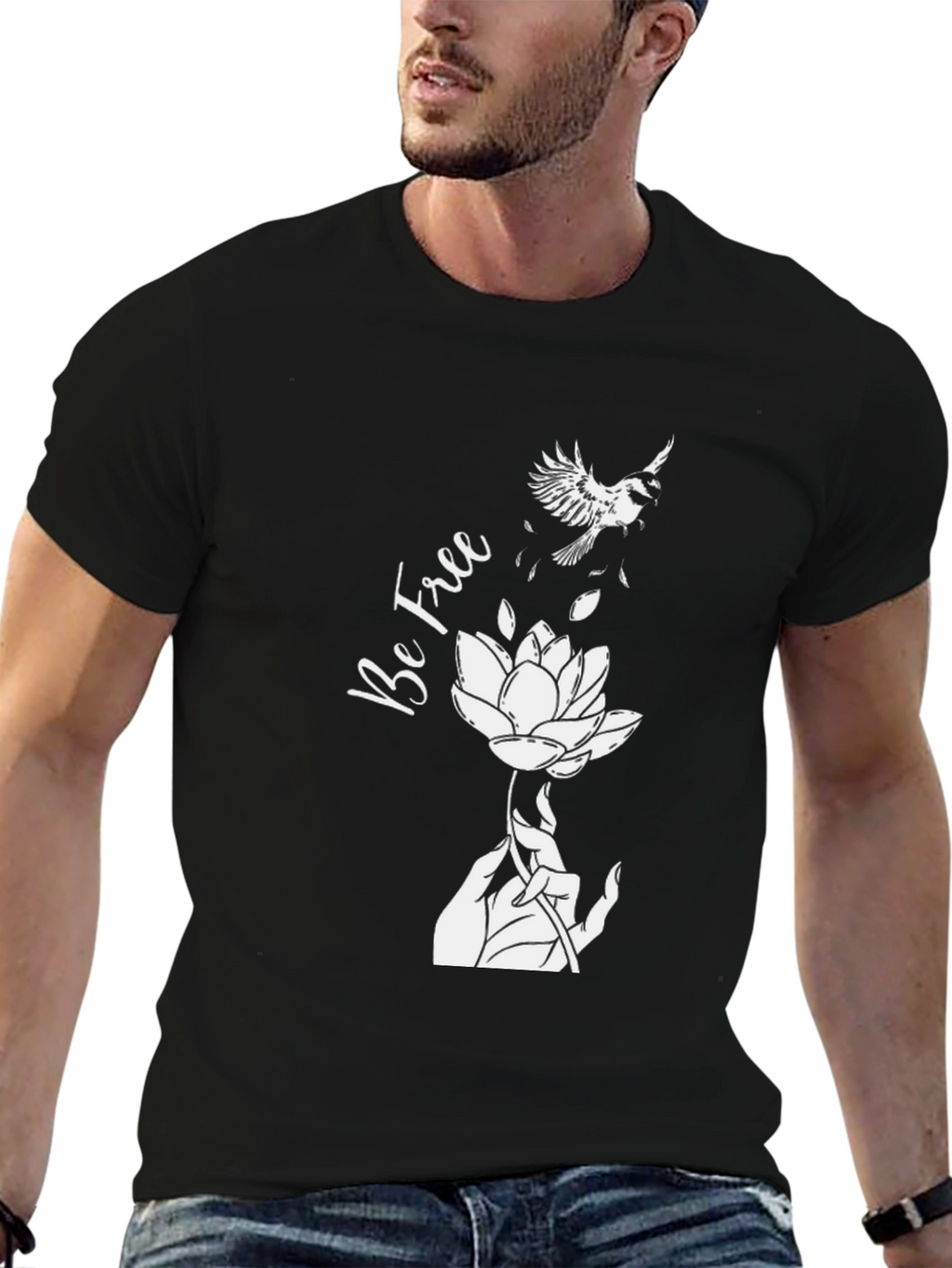 Be Free Lotus Flower T-Shirt