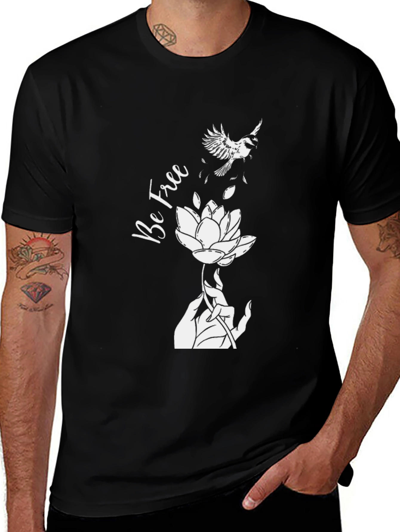 Be Free Lotus Flower T-Shirt
