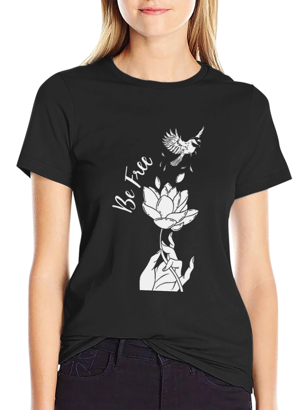 Be Free Lotus Flower T-Shirt
