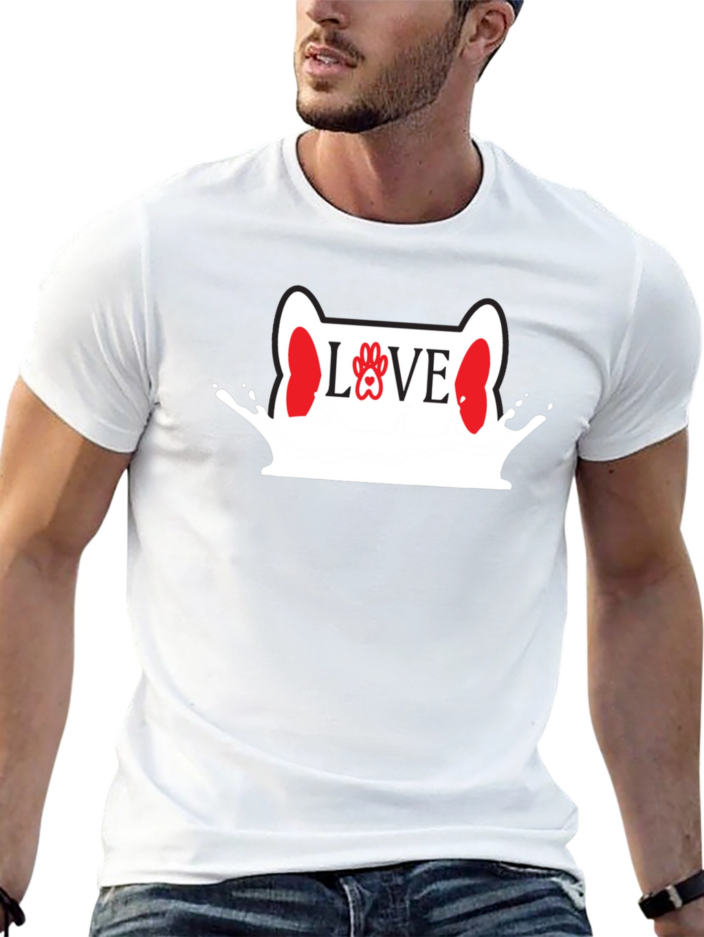 Love Dog T-Shirt Pet Lover Tee