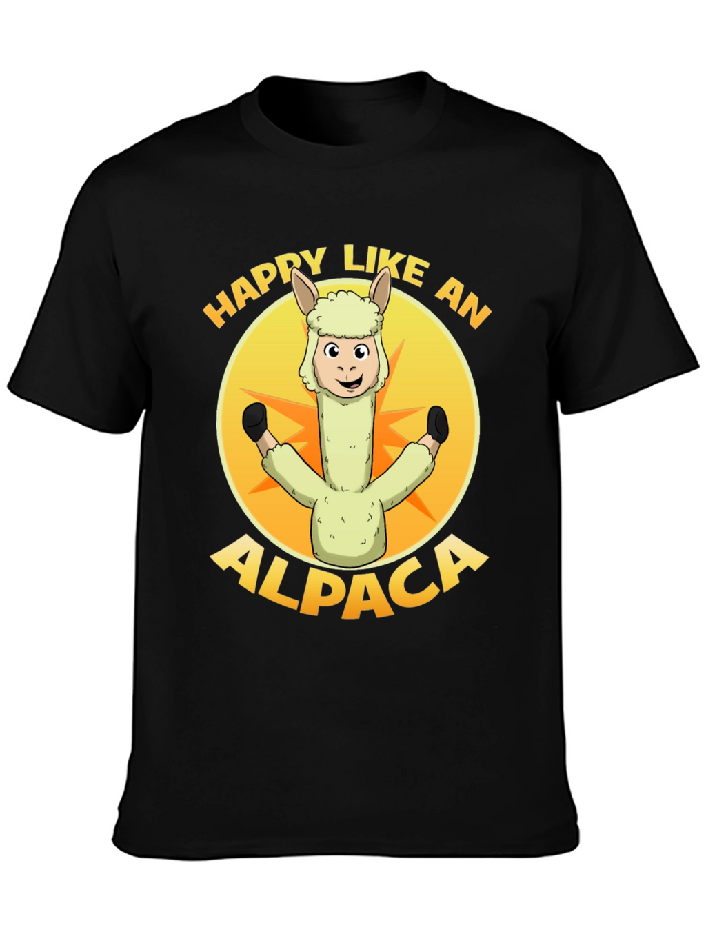 Happy Alpaca Graphic T-Shirt