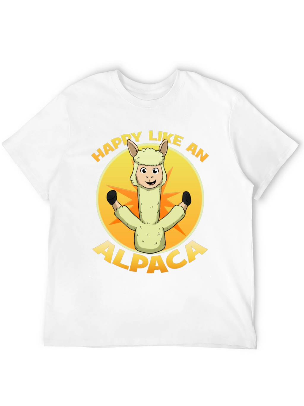 Happy Alpaca Graphic T-Shirt