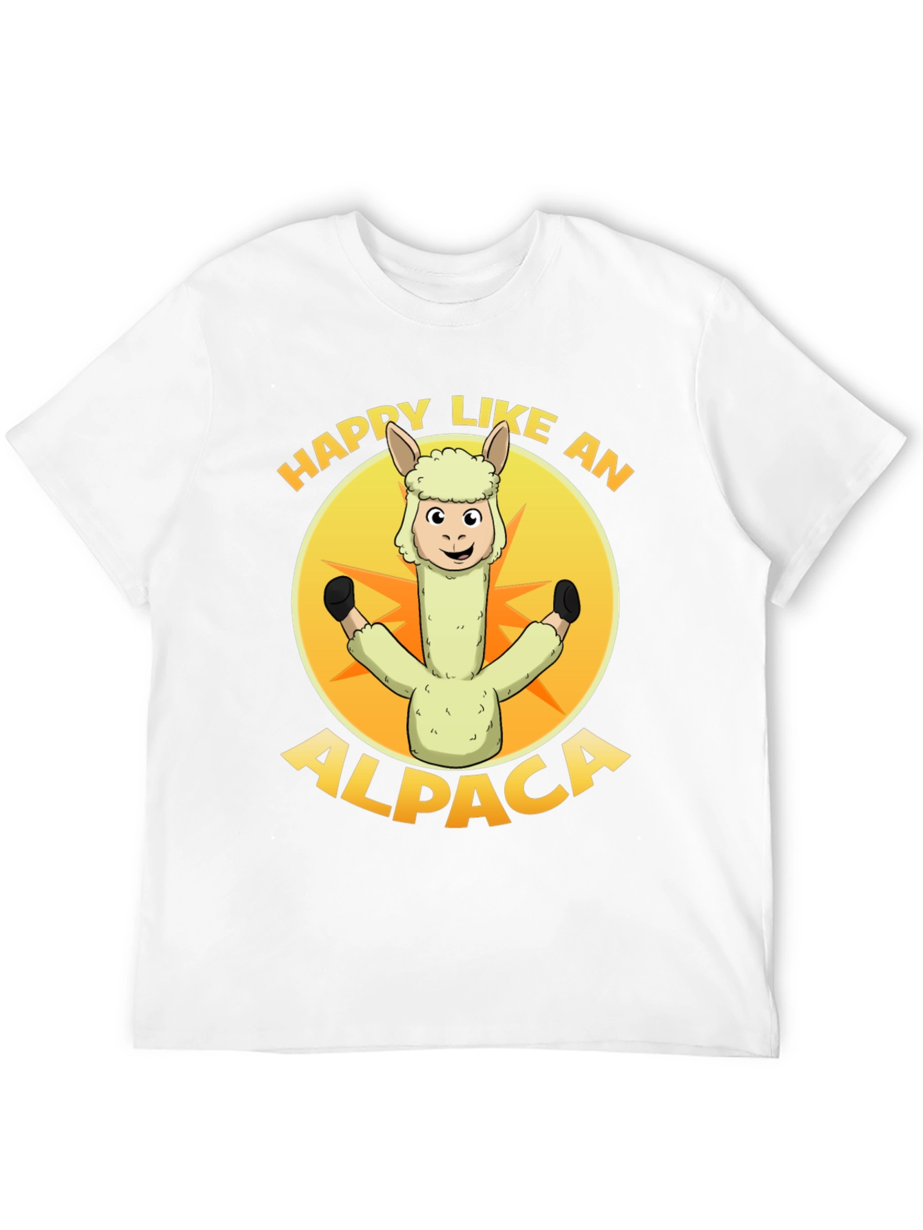 Happy Alpaca Graphic T-Shirt